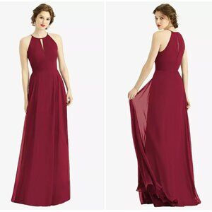 Dessy Bridesmaid Dress Burgundy